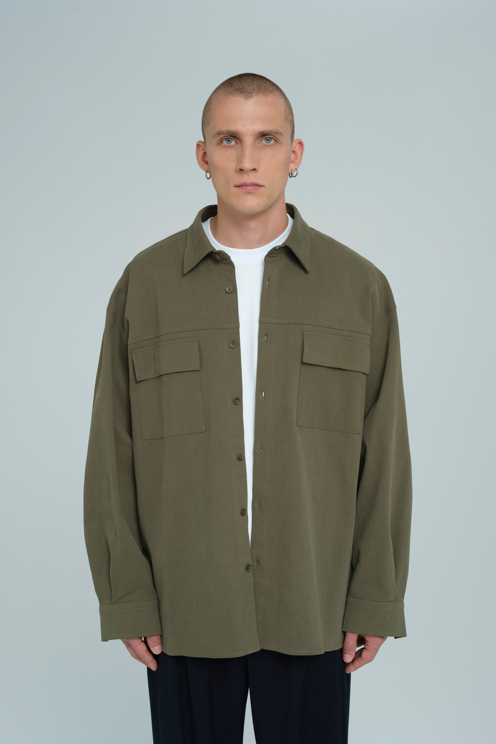 Рубашка оверсайз | khaki