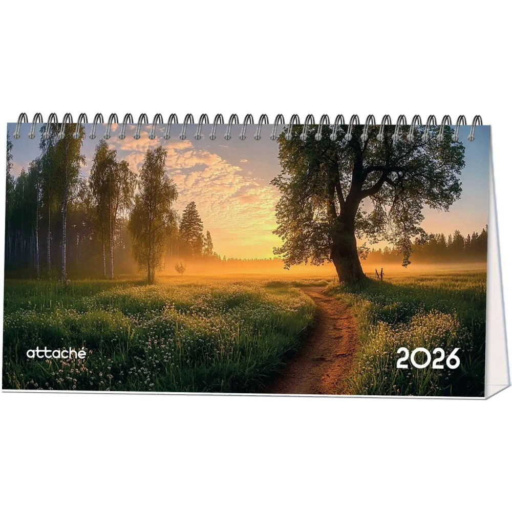 Календарь-домик настольный 2026 Attache, Природа России, 240х130