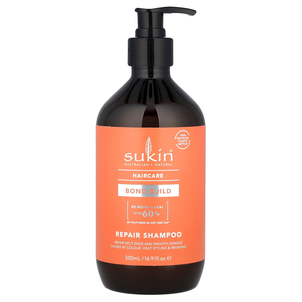 Sukin, Haircare, Bond Build, восстанавливающий шампунь, 500 мл (16,91 жидк. Унции)
