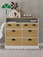 Комод, 95х38х84, Тэа, с ящиками, для одежды и игрушек, деревянный, белый, Dipriz