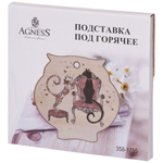 Подставка под горячее "Парижские коты" 16*16*1см