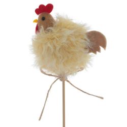 GAEM Изделие декоративное (вставка) "Курочка" (4*6,5*7) (блок 12 шт), L6,5 W4 H27 см, 2в.