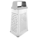 Терка 4 грани 22х11х8,5 см, белая жесть с пластиковой ручкой, BOOMHOUSE (БумХаус) Кварц, 701859