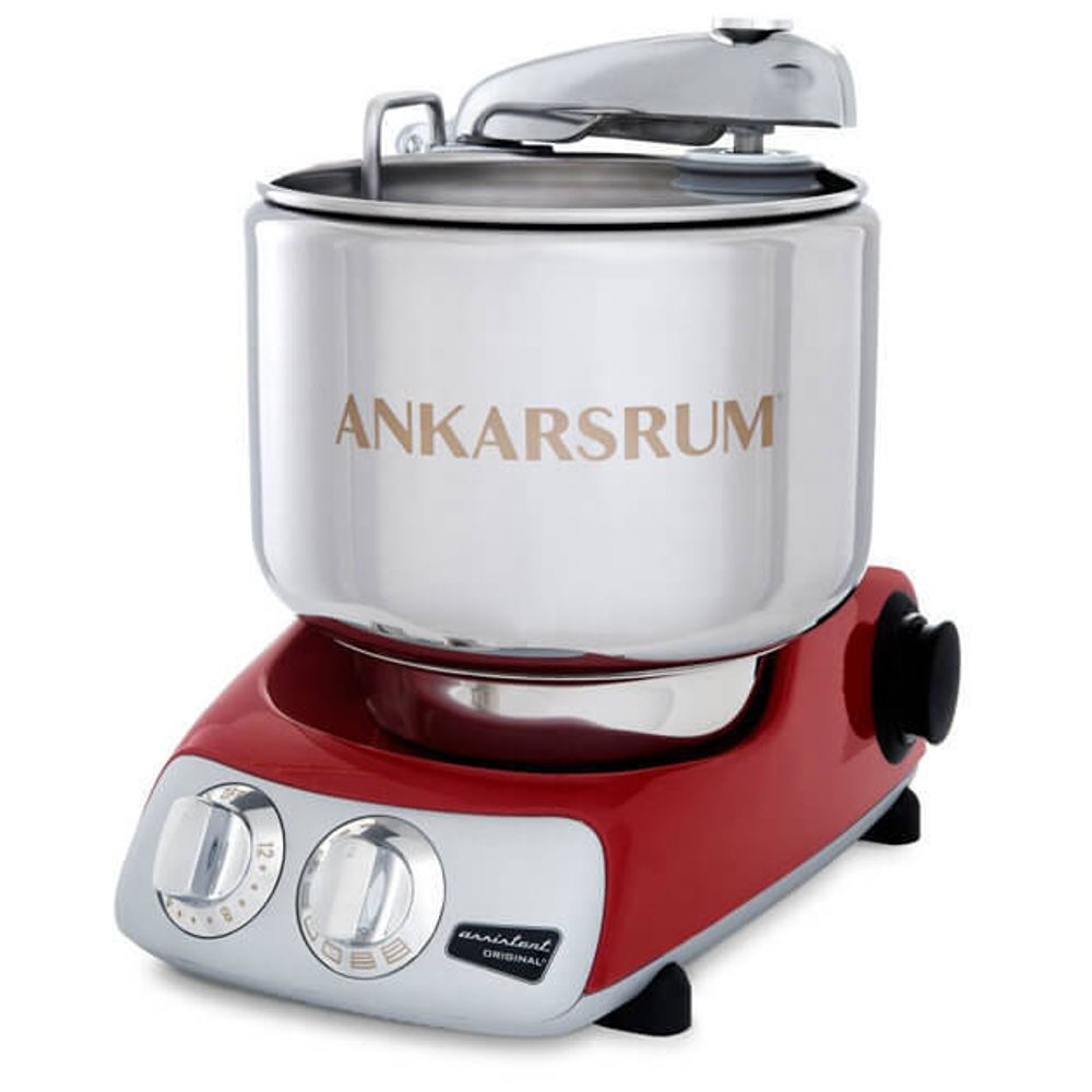 Ankarsrum Assistant Original АКМ6230 Red, на 5 кг теста с дополнительной чашей, фото