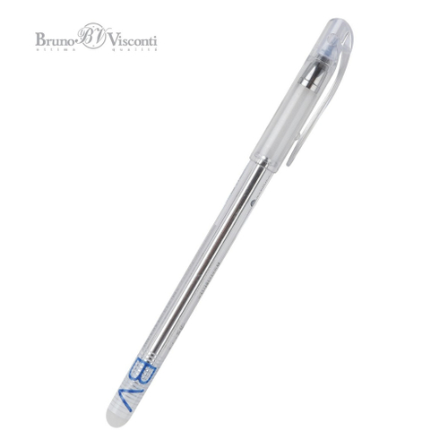 Ручка ПИШИ-СТИРАЙ гелевая БРУНО ВИСКОНТИ 0,5 мм синяя Бейсик ДелитУайт (20-0322/01)