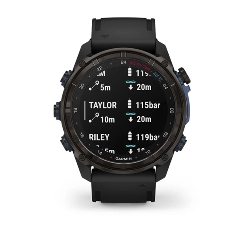 Умные часы Garmin Descent Mk3i титановый DLC серо-карбонового цвета/черный ремешок 51 мм 010-02752-11