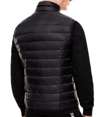 Мужская теннисная жилетка EA7 Man Woven Down - black