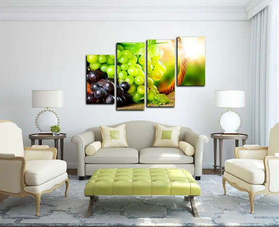 Модульная картина "Виноградный рай"