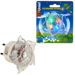 DTL-308-Цветок/RGB/4LED/0,5W Светильник-ночник. Выключатель на корпусе. Блистер