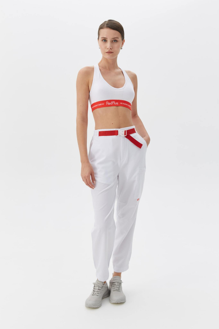 Джоггеры медицинские унисекс Кайтеки, белый