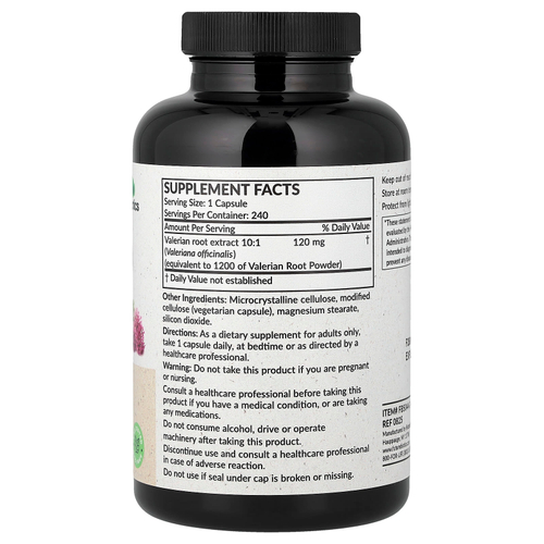 Futurebiotics, корень валерианы, 240 вегетарианских капсул