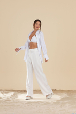 Блуза классическая белая