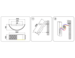 Ambrella Настенный светодиодный светильник с хрусталем Ice FA9411