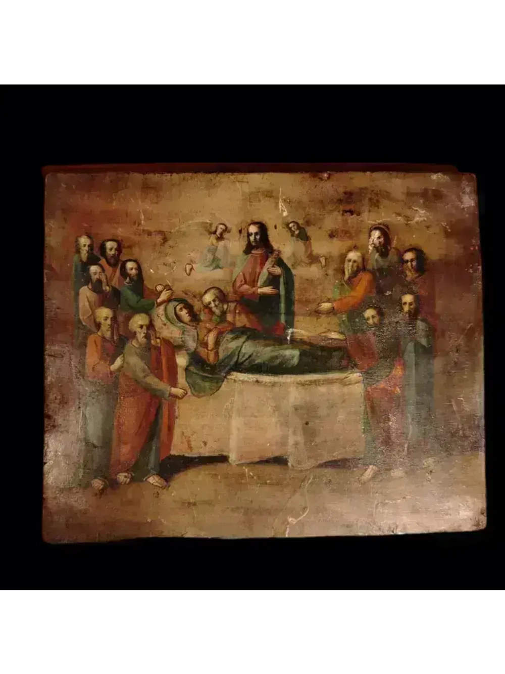 Старинная Икона "Успение пресвятой Богородицы" 1908 год