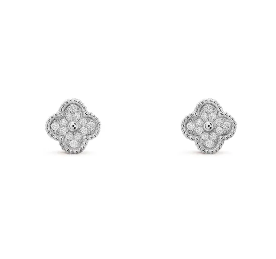 Серьги-пуссеты Van Cleef &amp; Arpels Alhambra