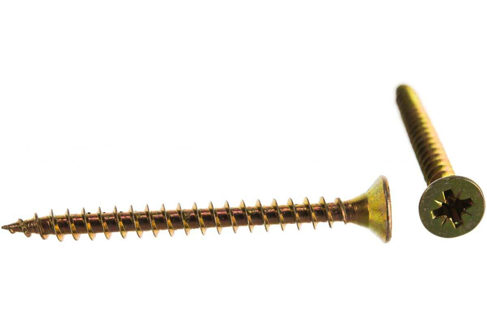 САМОРЕЗЫ СТРОЙБАТ УНИВЕРСАЛЬНЫЕ ЖЕЛТЫЕ 4,5Х50 200ШТ