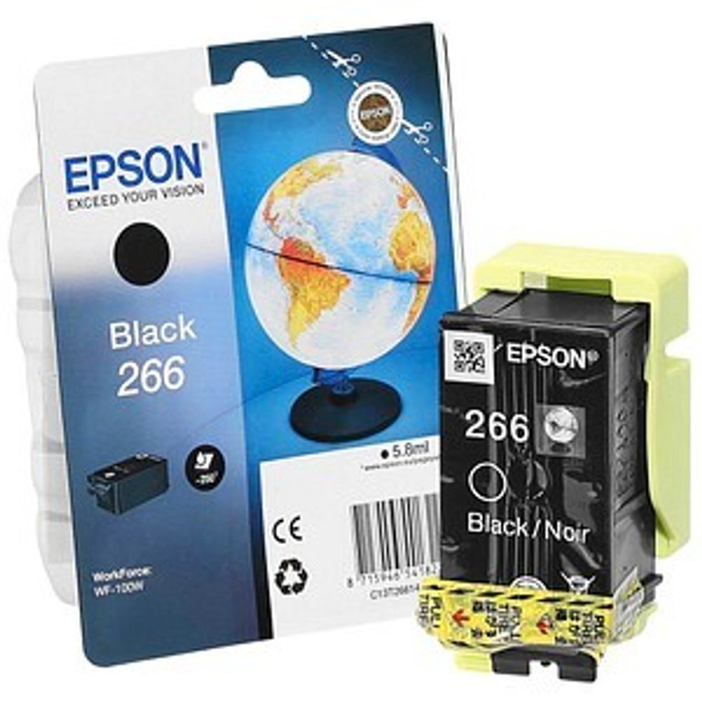 Картридж Epson T266 черный для WF-100