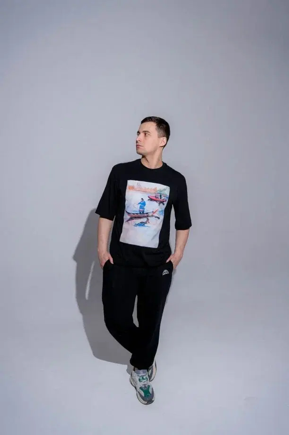 Джоггеры (белая вышивка)