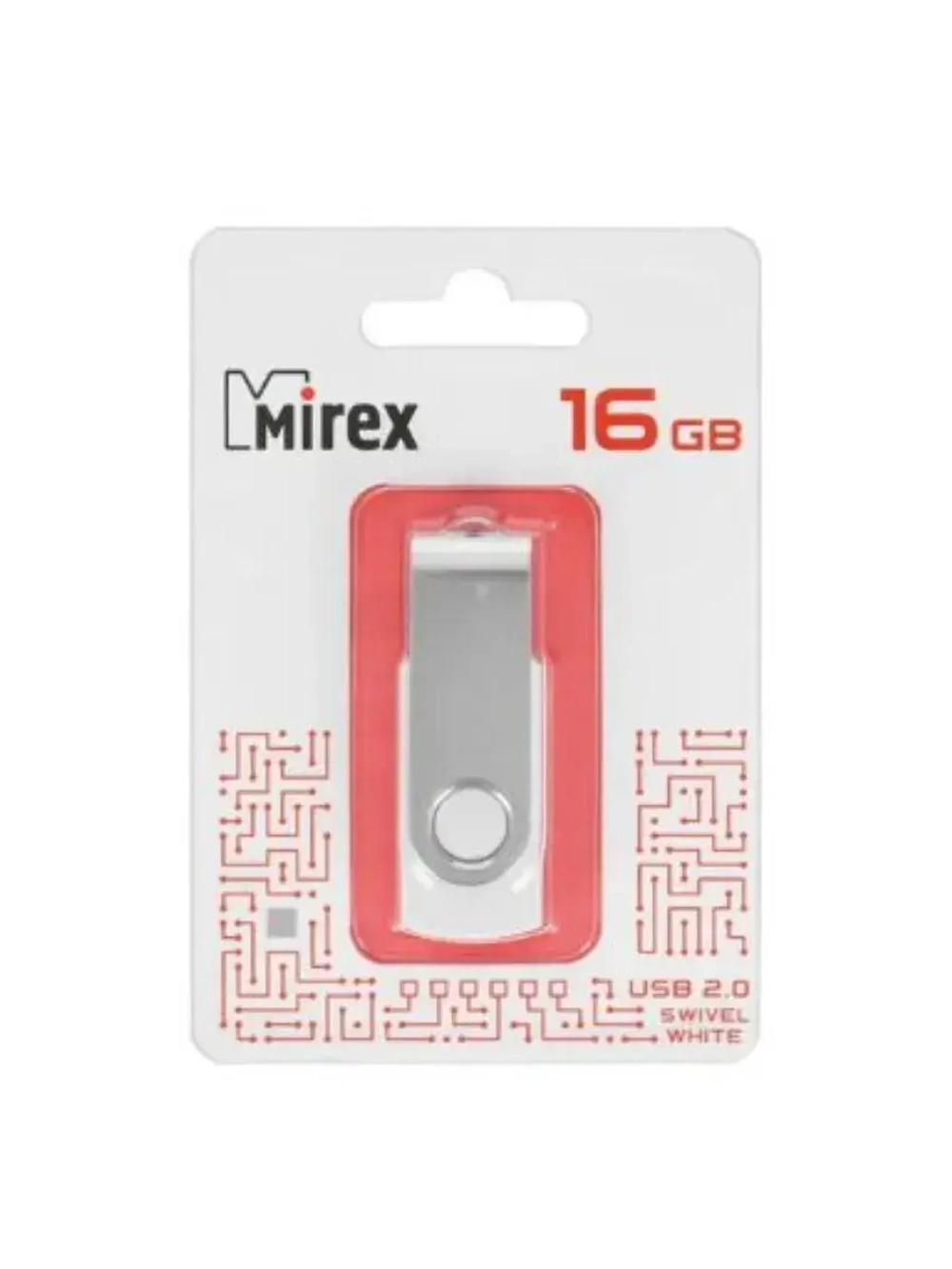Память USB Flash 16 ГБ SWIVEL 13600-FMUSWT16 WHITE