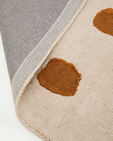 Ковер Tandani бежевый с рисунком гепарда 90 x 150 см