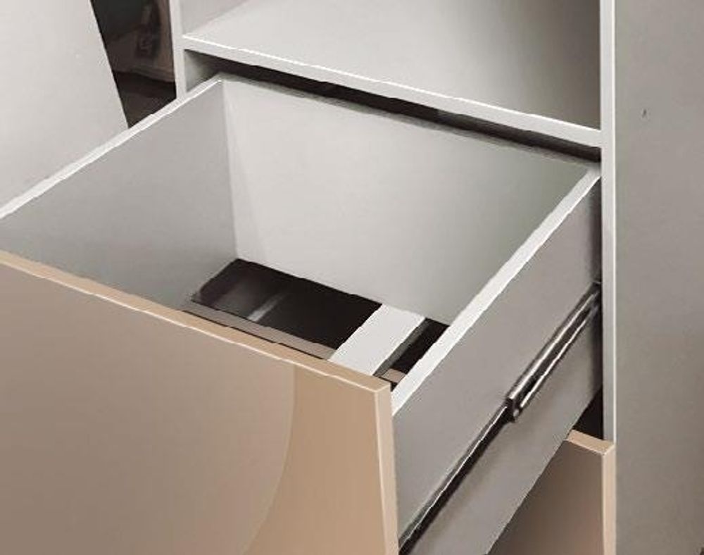 Модульный кухонный гарнитур «Капля» 2200/2600 (лайм/белый глянец), ЛДСП, ДСВ Мебель