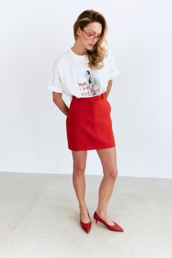 футболка белая оверсайз