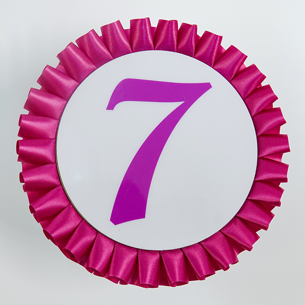 Номер участника. Диаметр 115 мм.