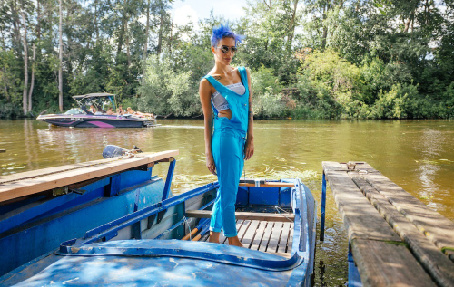 Комбинезон летний женский с брюками