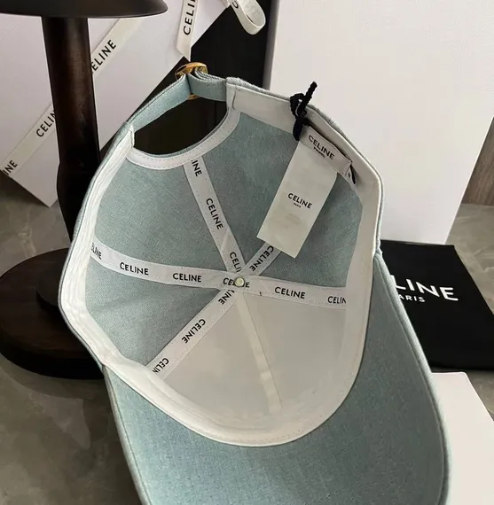 Бейсболка CELINE из хлопка, голубой