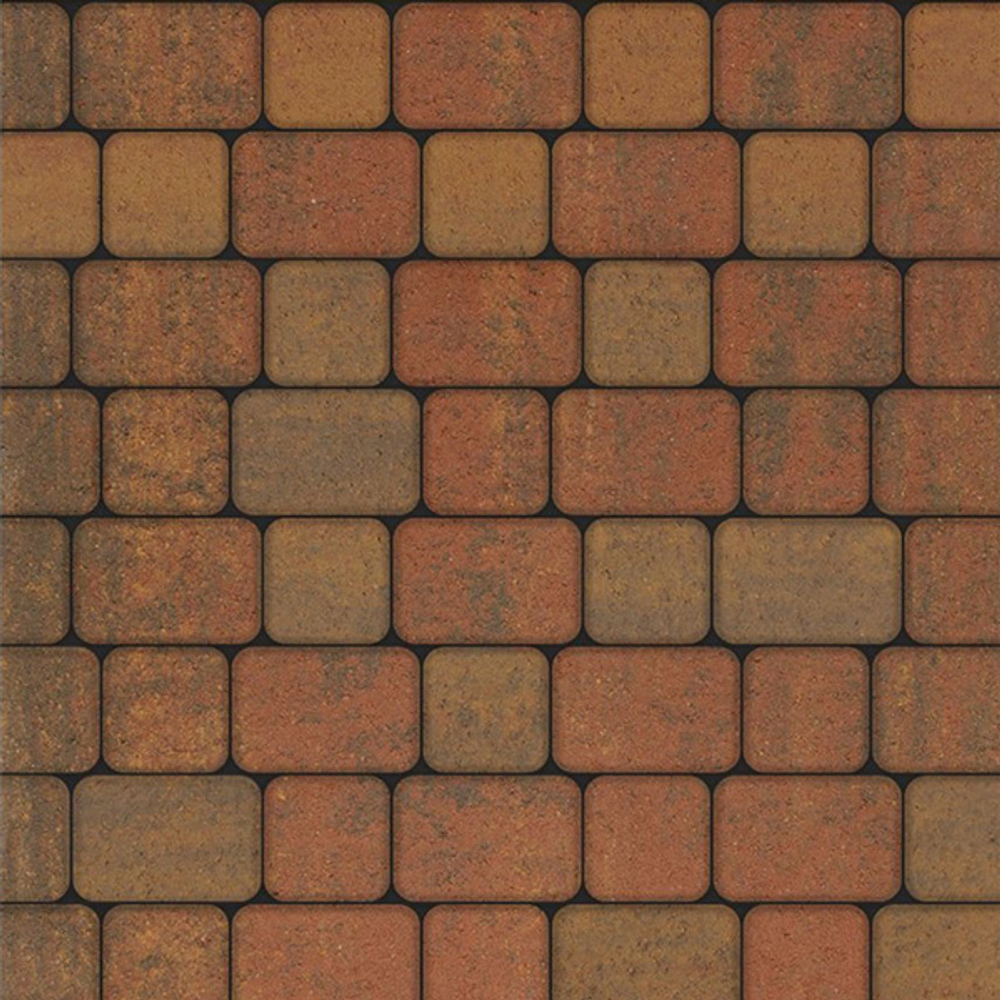 Тротуарная плитка КЛАССИКО - Листопад гладкий Арабская ночь, комплект из 2 видов плит