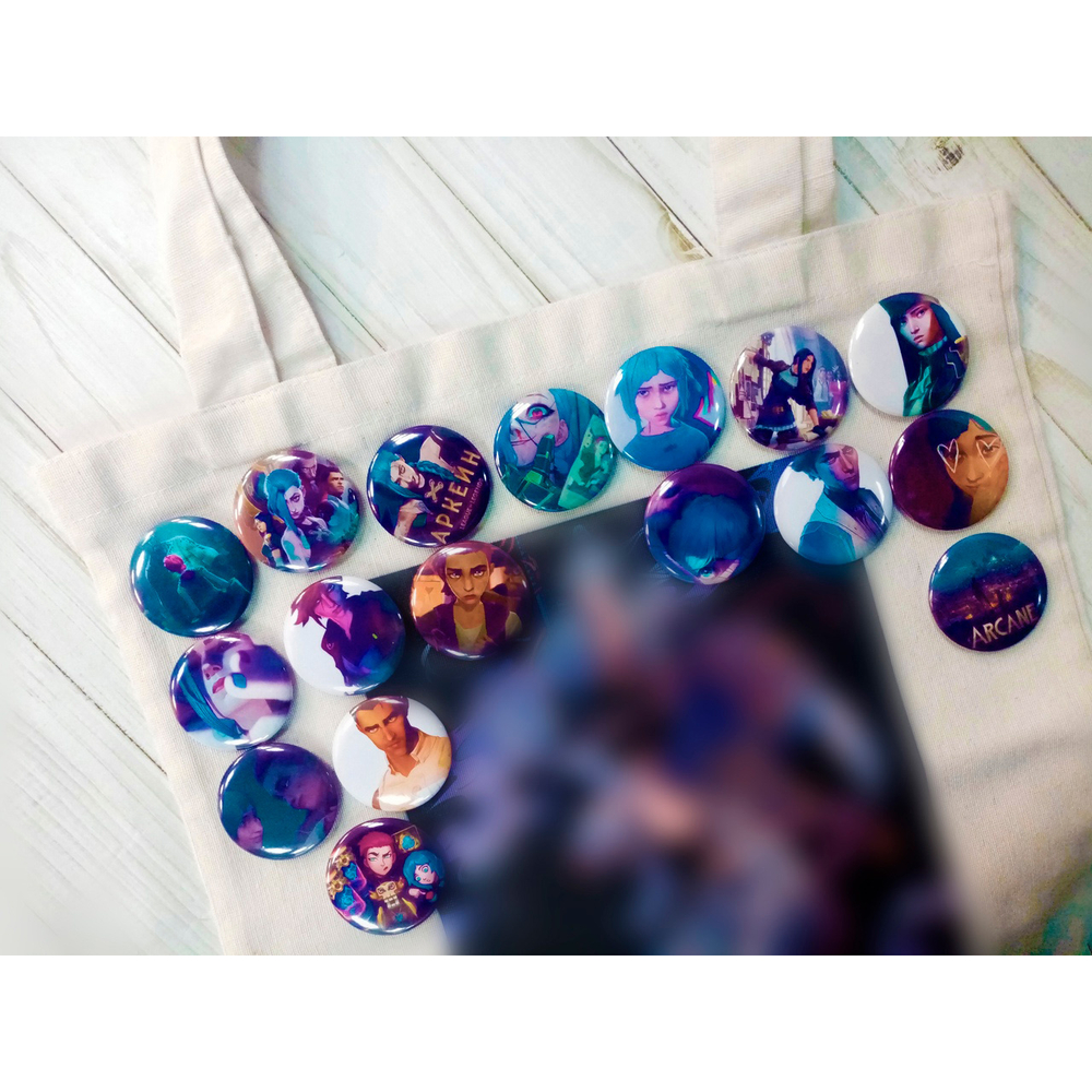 Круглый значок (44 мм) (со своим принтом)