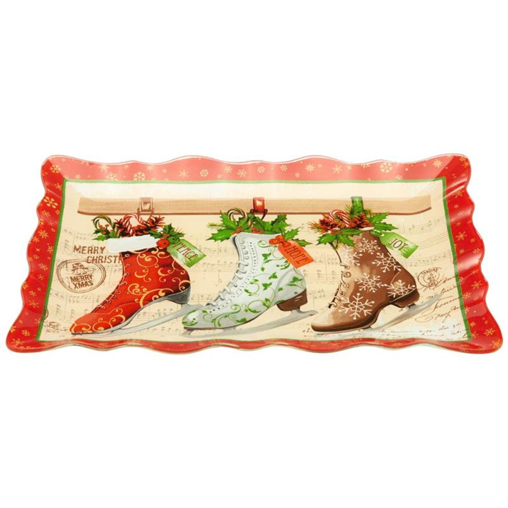 Блюдо для сервировки "Рождественская сказка" 25см