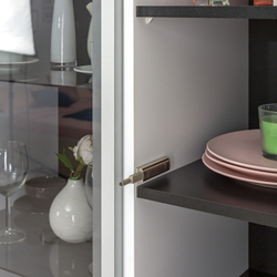 Гостиная Сидней Белый/Белый глянец/Черный