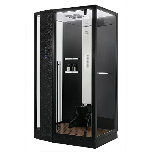Душевая кабина Orans Diamond SR-89105LS Black стекло прозрачное/профиль черный