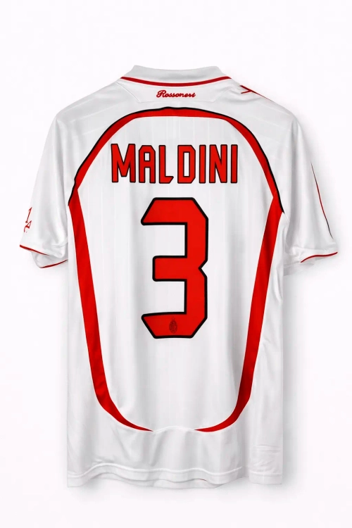Футболка футбольная АС Милан 2006/2007 Мальдини 3