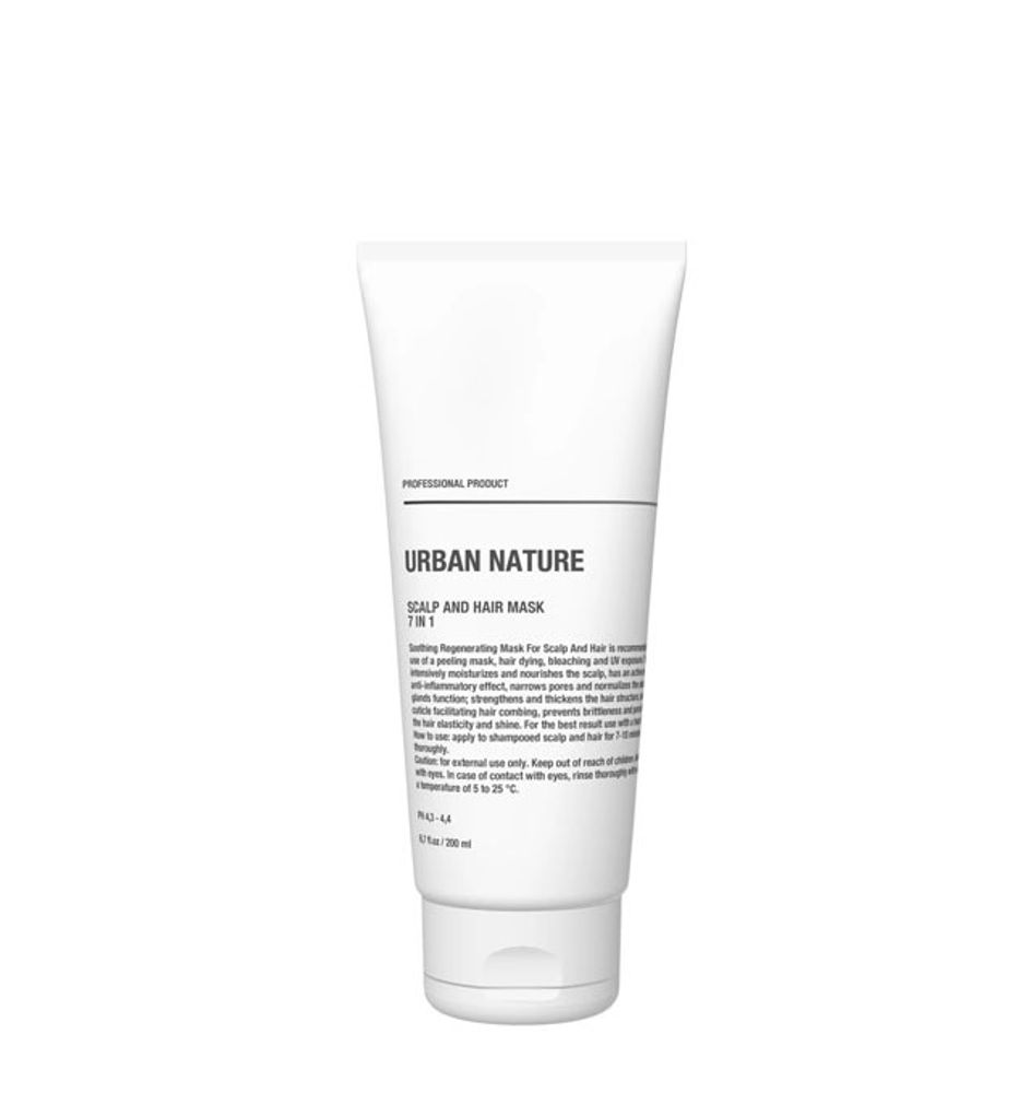 Маска URBAN NATURE 7 в 1 для кожи головы с пантенолом АКЦИЯ!