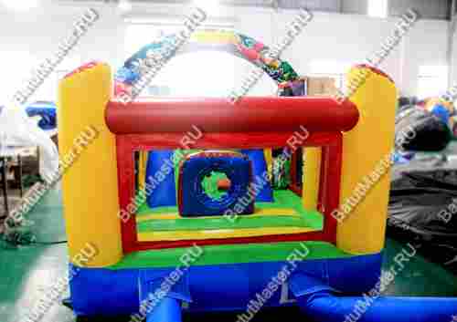 Детский надувной батут "Детская смекалка с принт печатью"