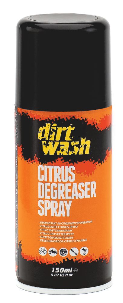 Очиститель для цепи/перекл. DIRTWASH CITRUS DEGREASER спрей 150мл (12) WELDTITE (Англия)