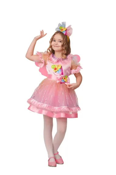 Карнавальный костюм Пироженка-мороженка размер 72, рост 140 см. (21-19-140-72)