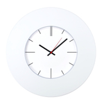 Часы настенные, модель 055, D 375 мм, стекло пластик, пластиковый ободок, цвет-белый
