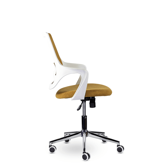 Кресло М-804 Ситро/Citro whitePL хром Ср МТ01-4/МТ70-13 (оранжевый)