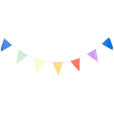 Гирлянда-флажки в радужном цвете, 1000 см
