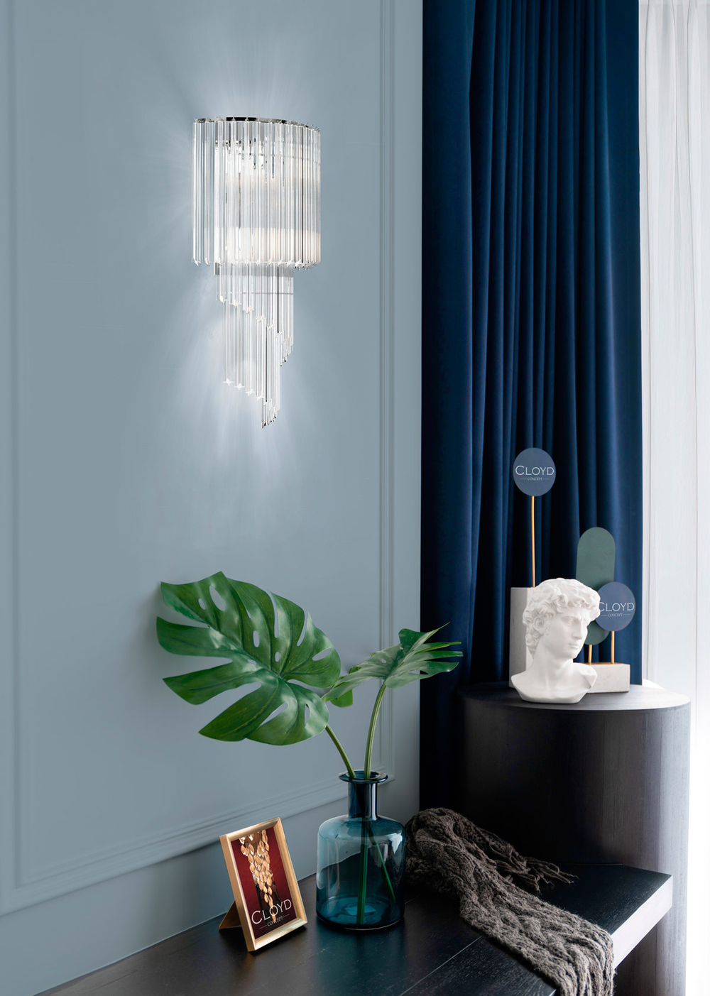 Бра Cloyd EVOLUTE-A W4 / выс. 60 см - хром (арт.20156)