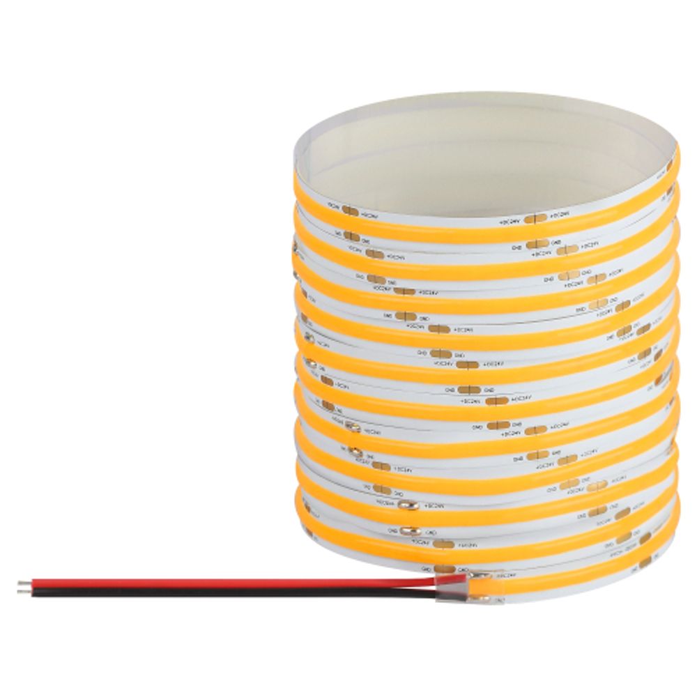 Лента светодиодная ЭРА LRCOB-504-8 10W/m 8mm 24V 2700K 3year белая 5 м | Светодиодные модули и ленты