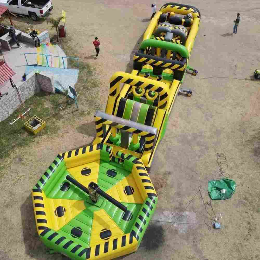 Надувная полоса препятствий для тимбилдинга «Спецобъект», 30×3,5×3,5 м