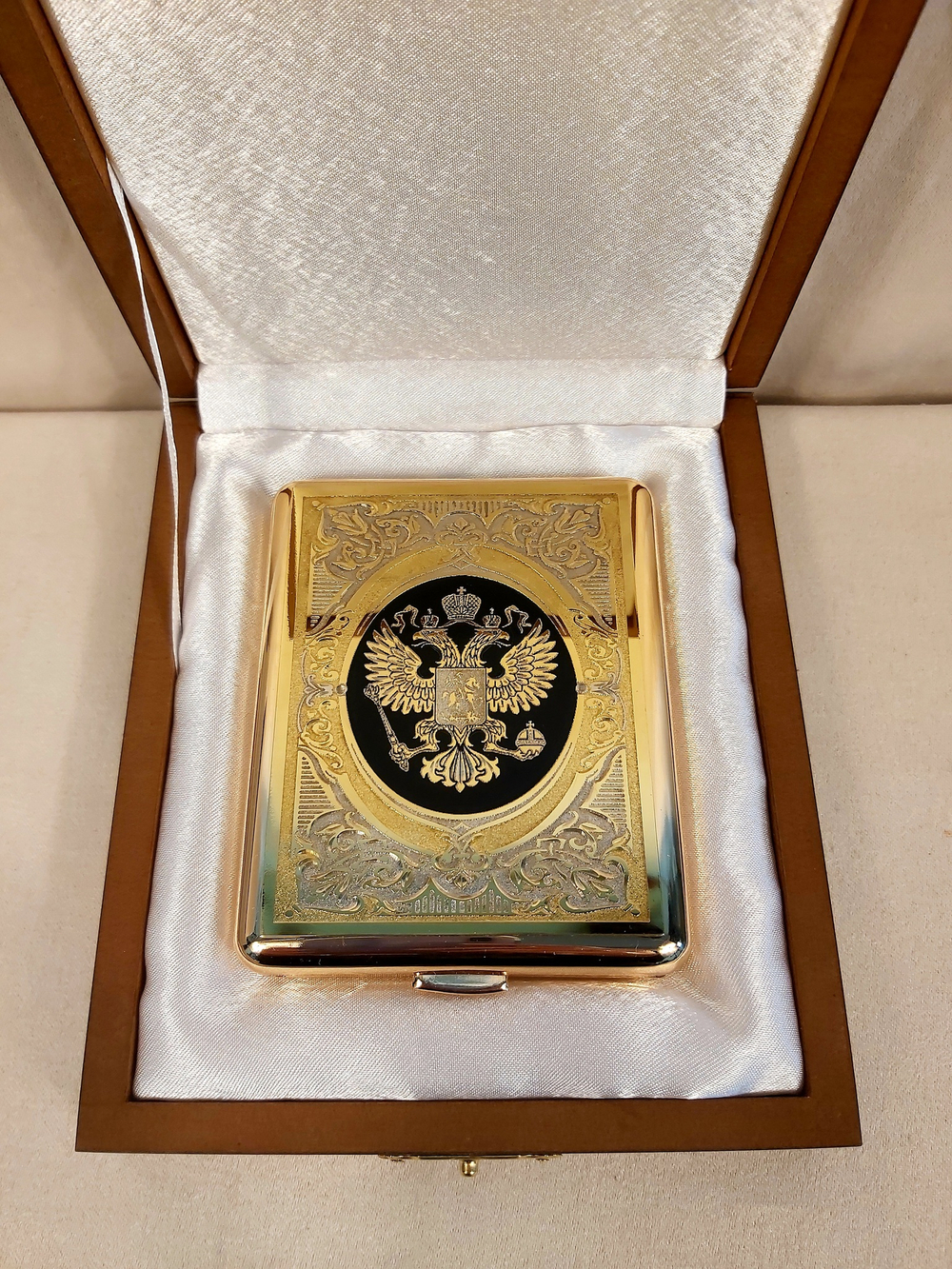 Портсигар "Герб РФ" №6