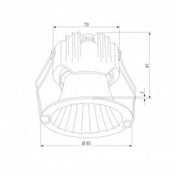 Встраиваемый светильник Elektrostandard Arco 15274/LED