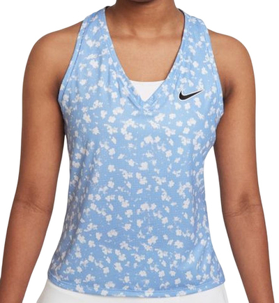 Топ теннисный Nike Court Dri-Fit Victory Tank Printed W - Blue