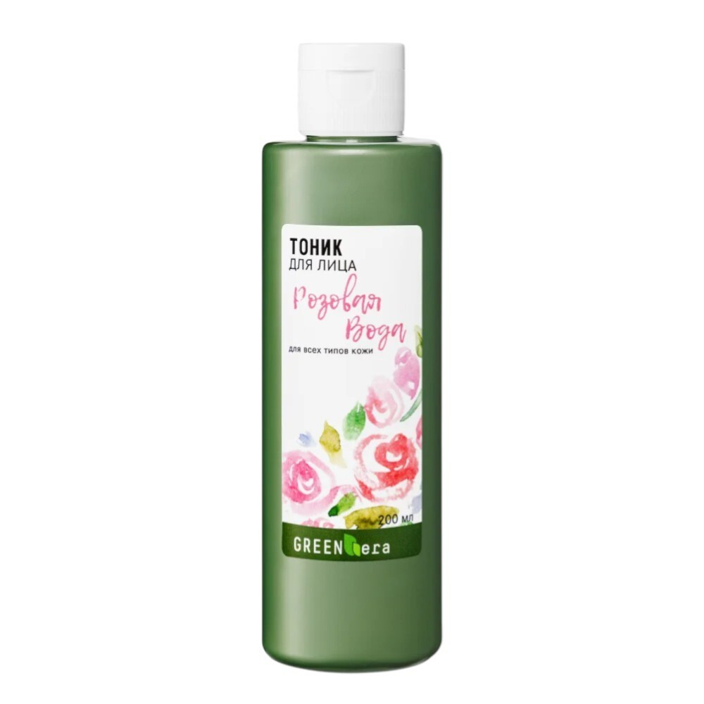 Тоник для лица Цветочная вода Розовая, ТМ GREEN ERA