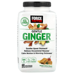 Force Factor, Gentle Ginger ™, мед и лимон, 60 жевательных таблеток
